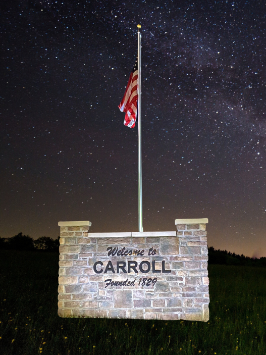 village of carroll ohio signage