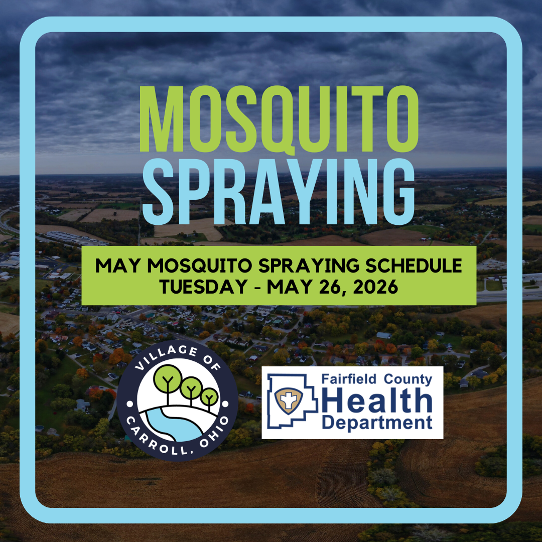 Mosquito Spraying Schedule Notice ad