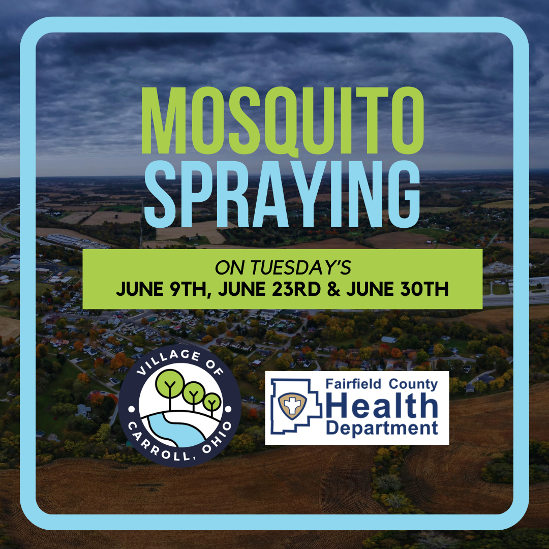 Mosquito Spraying Schedule Notice ad
